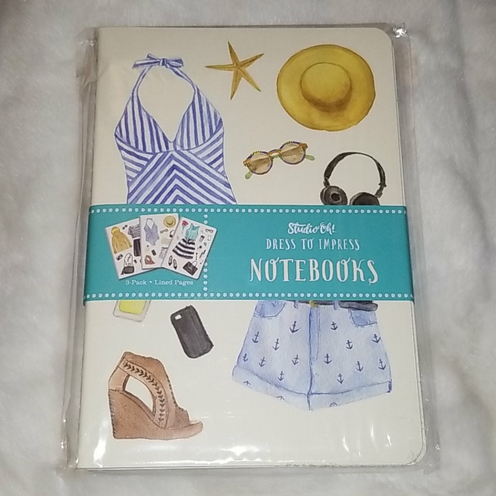 Dress to impress set of 3 notebooks